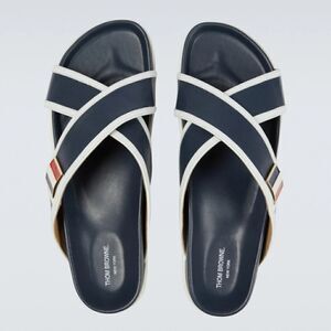 Thom Browne sandals w/RWB enamel buckle size 9 New